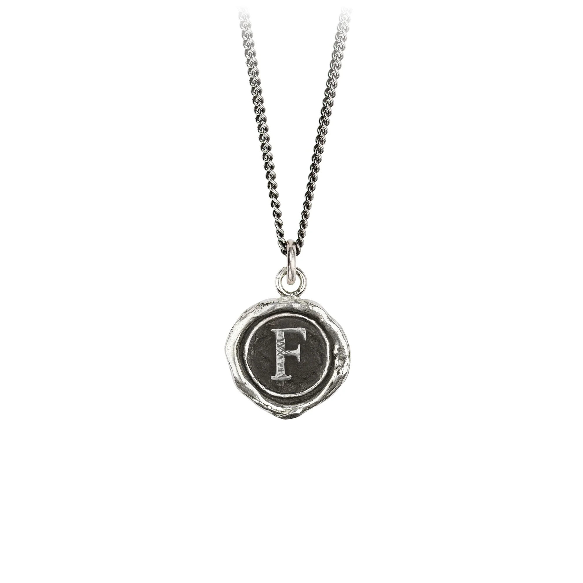Initial F Talisman Necklace | Magpie Jewellery