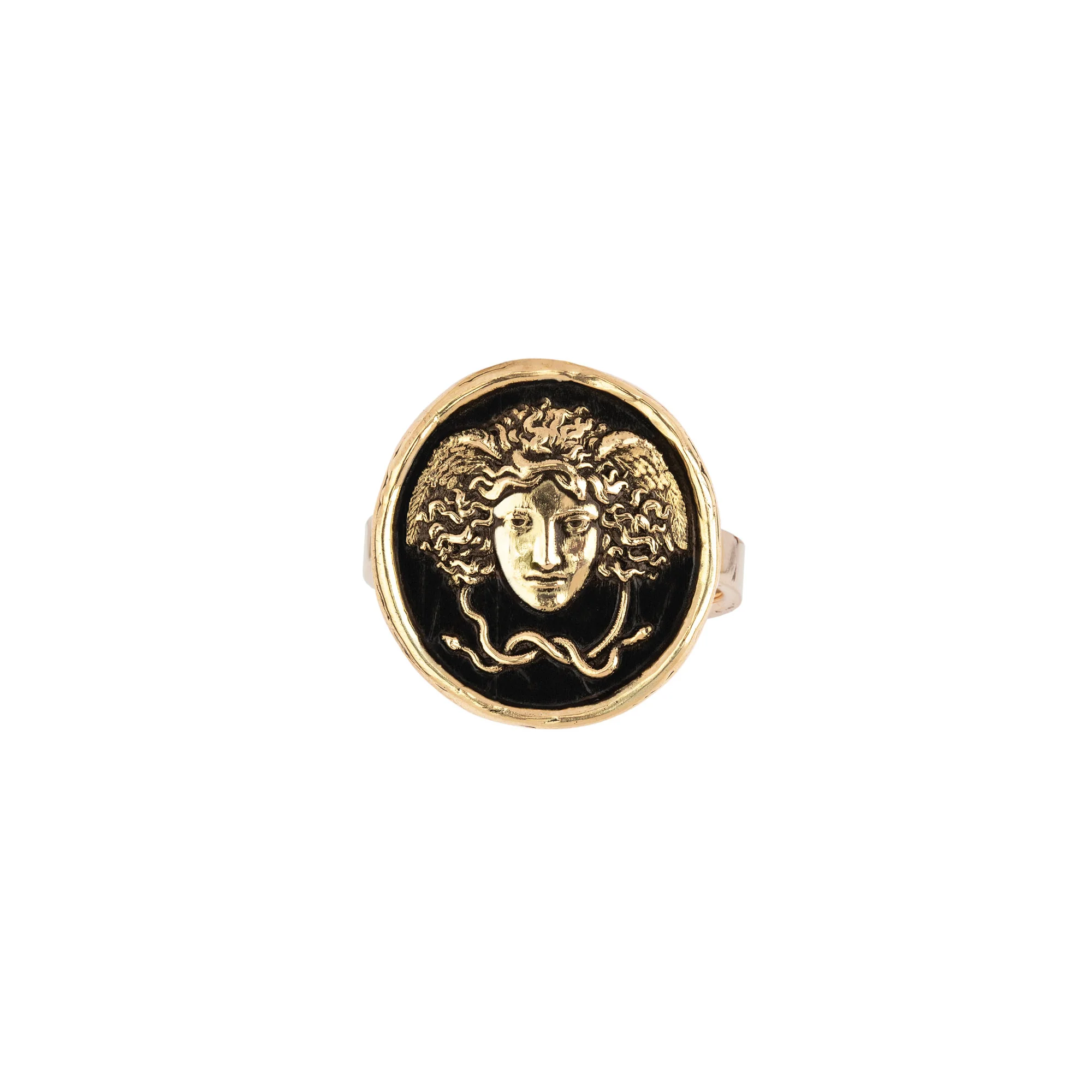 Medusa 14K Gold Talisman Ring | Magpie Jewellery