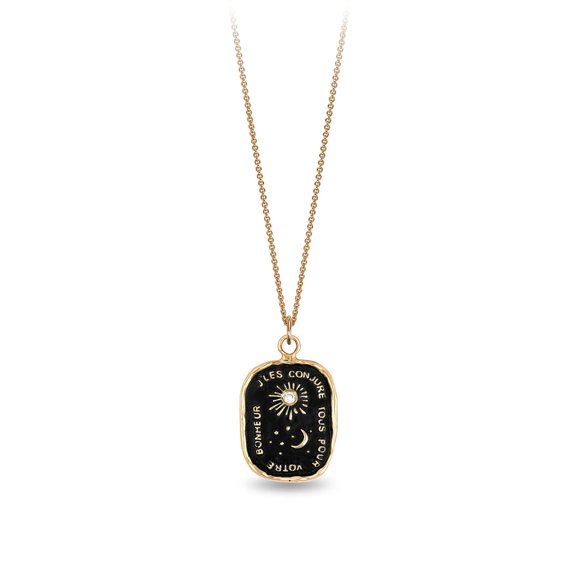 Everything For You 14K Gold Diamond Set Talisman | Magpie Jewellery
