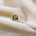 1.15ct Australian Teal Sapphire Engagement Ring | Magpie Jewellery