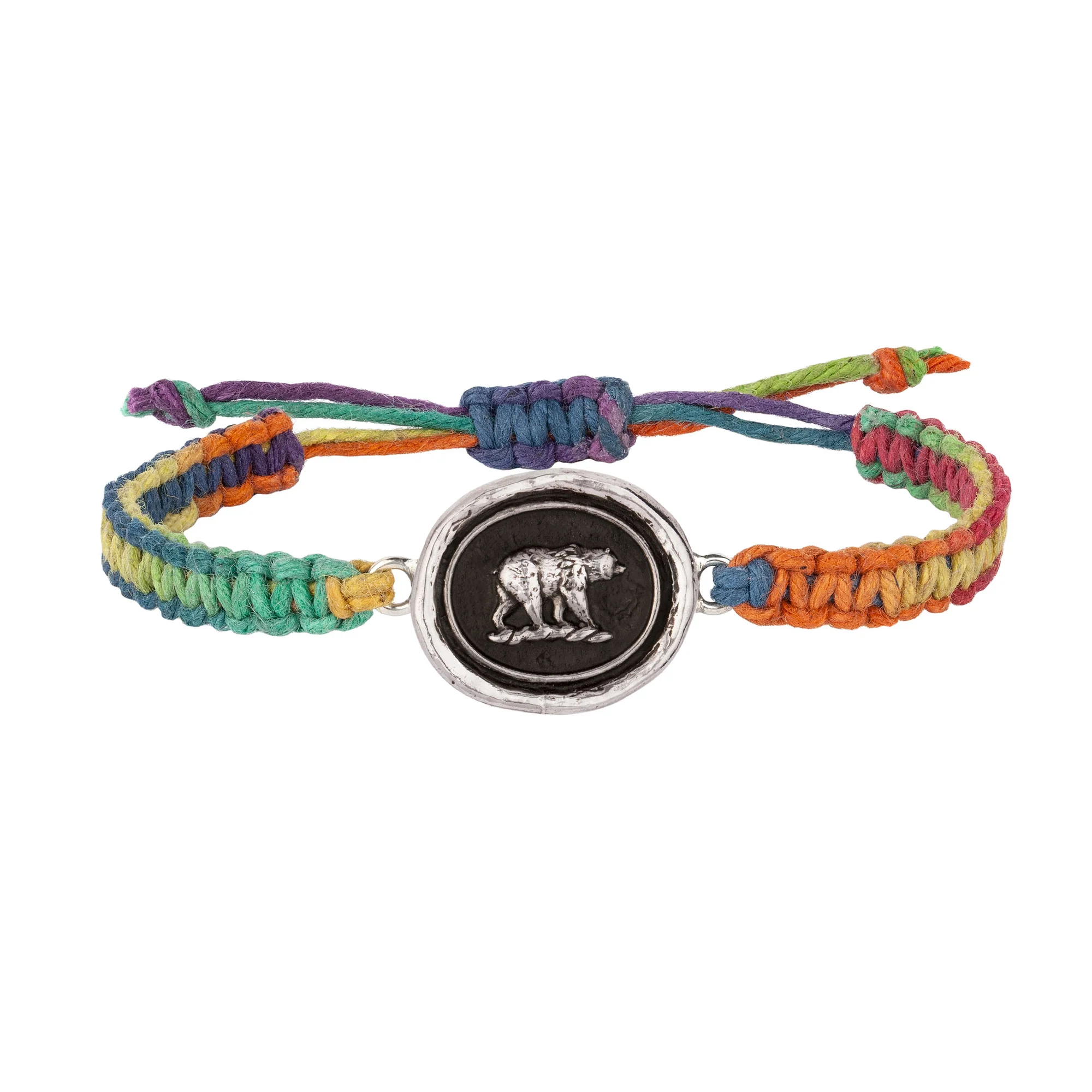 Mother Bear Rainbow Braided Bracelet | Magpie Jewellery