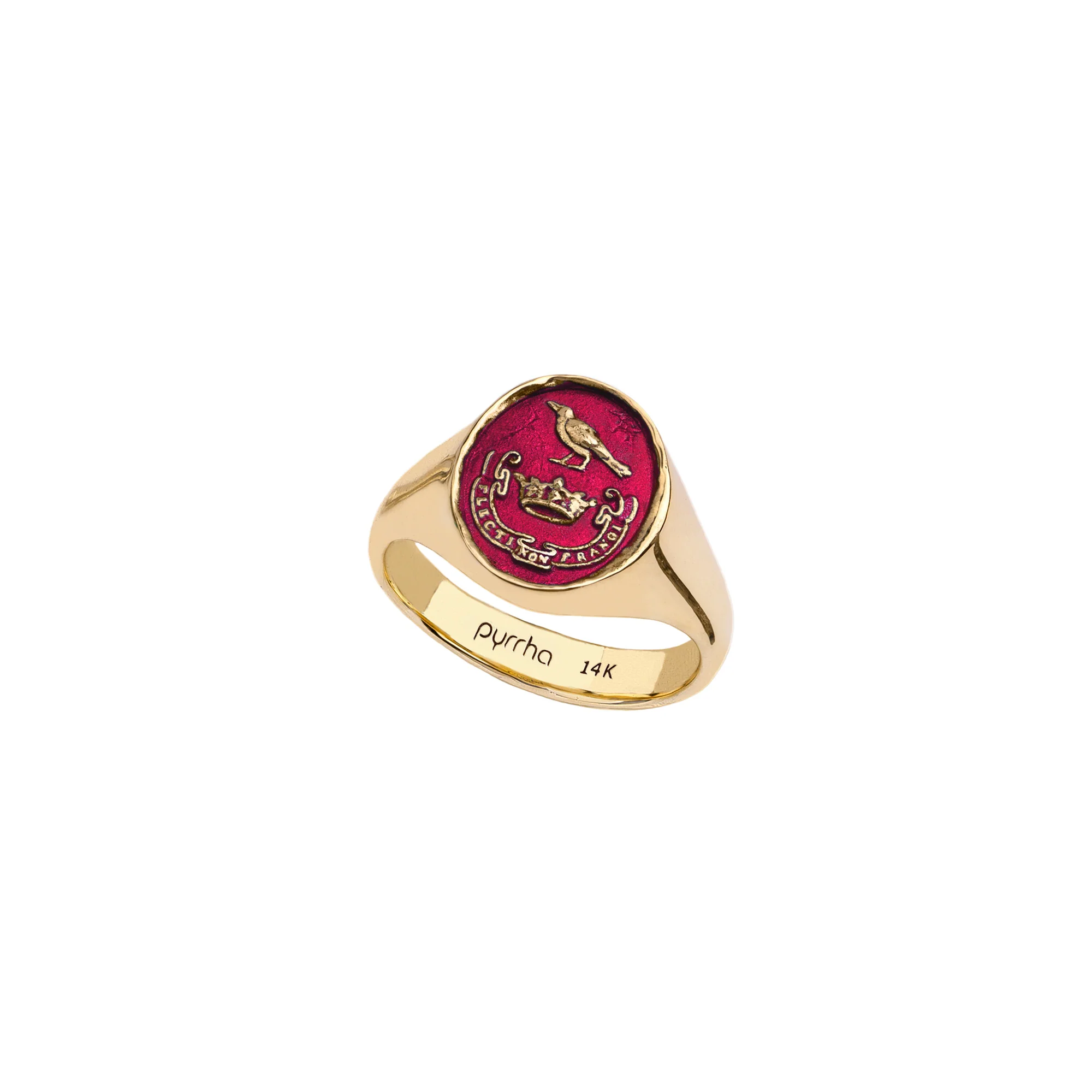 Unbreakable 14K Gold Signet Ring - True Colors | Magpie Jewellery