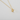 Gold Plated Silver Necklace with a White acorn Pendant