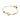 Gold Bracelet with Black Stones Studded Towards the Front