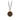 Age With Power Bronze Necklace, depicting a snake coiling around a sun like symbol, with a pomegranate at the base