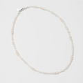 Mixed freshwater pearl necklace with  sterling silver lobster clasp