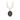 Ivory Freshwater Pearl Necklace with a Sterling Silver talisman depicting a Large mountain with a sun behind the peak, and the text "amor Fati" below it