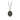 A Sterling Silver Pyrrha talisman With a Talisman depicting a tall mountain with a sun rising over it, including the text "Amor fati" written beneath it