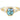 14k yellow gold Anais ring, featuring a 1.79ct 7.1x5.9x4.7mm natural teal oval sapphire