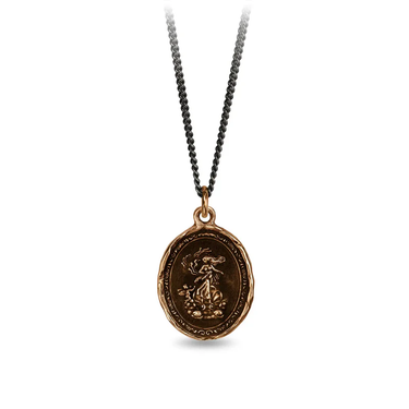 Bronze Talisman necklace depicting the goddess of mythos aphrodite