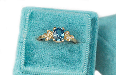 Artemis Teal Sapphire Ring