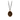 Bronze talisman necklace depicting the goddess of myhros Artemis, standing with a bow aimed to the sky, and a deer beside her leg