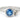 Asymmetric Spring Leaves, 10k white gold, .93ct blue sapphire
