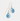 Niobium Drop Earrings with an artisinal floral design featuring bold blue tones