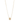14k Yellow Gold Necklace with a Gold Star and White Topaz studs