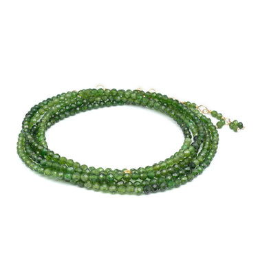 Green Tourmaline Wrap Bracelet