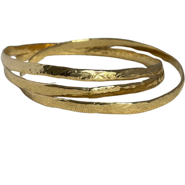 Backroad Interlocked Hammered Bangles