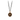 Becoming Bronze Necklace depicting a spiraling shell