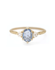 Evergreen Three-Stone Blue Sapphire Ring