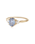 Evergreen Three-Stone Blue Sapphire Ring