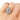 Blue Sapphire Treasure ring, 14k yellow gold, 6 round and 2 pear blue sapphires, Central 1.06ct blue-white sapphire, 1.45tcw | on model
