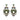 Viridian Mood Set, Placida Stud Earrings