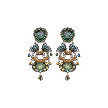 Viridian Mood Set, Shanta Stud Earrings