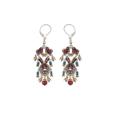 Noble Wine Set, Ruby Earrings