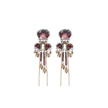 Noble Wine Set, Flame Earrings