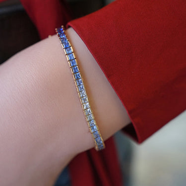 Ombre Blue Sapphire Tennis Bracelet