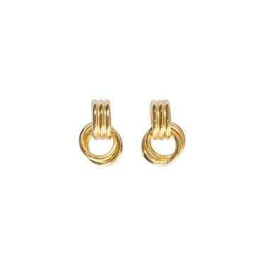 Gold Vermeli Stud Earrings