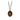 Bronze Talisman necklace depicting the goddess of mythos circe, holding a staff.
