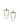 14k Yellow Gold Chain Thread Earrings with three studded diamonds and an emerald in the center
