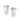 Rhodium Platted Sterling Silver Chain Earrings