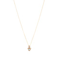 The Classic Thistle Necklace is a perfect everyday piece. Hand-cut gemstones set in 14K Gold Vermeil with a 14K Gold Vermeil chain,