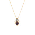The Classic Thistle Necklace is a perfect everyday piece. Hand-cut gemstones set in 14K Gold Vermeil with a 14K Gold Vermeil chain,