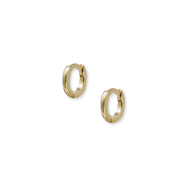 14k Yellow Gold Tiny Circular Earring