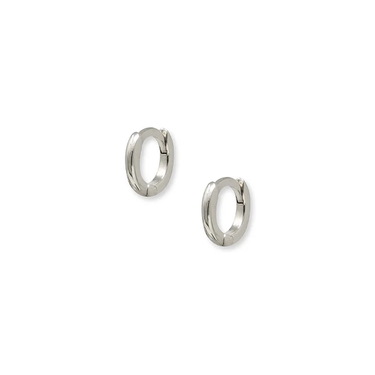 14k White Gold Hoop Earring