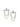 14k Yellow Gold Chain Thread Earrings with three studded diamonds and a turquoise gemstone in the center