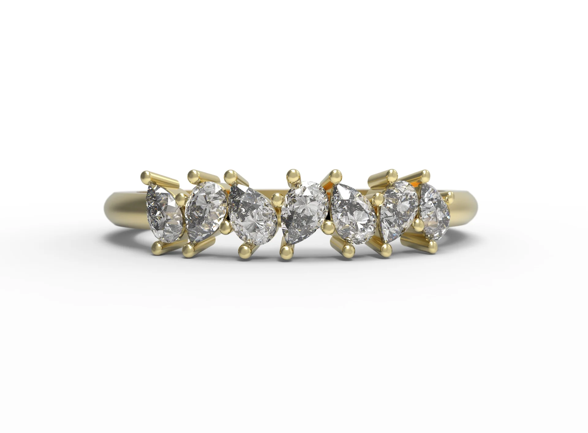 Yellow Gold Ring with Diamonds