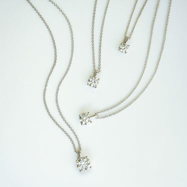 Lab Diamond Solitaire Necklace