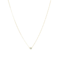 24kt Gold Vermeil Necklace with an Aquamarine Pendant