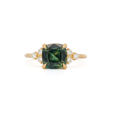 'Cleo' ring with 2.37ct Teal Sapphire