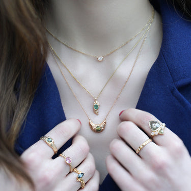 Laurel Emerald Necklace