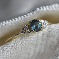 Montana Blue Sapphire Ring with Diamond Accents | Magpie Jewellery