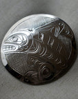 Large Round Orca Pendant | Magpie Jewellery