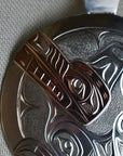14k Gold Overlay Crouching Wolf Pendant | Magpie Jewellery
