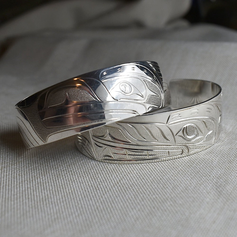 Wide Silver Totem Cuff (Showcase) | Magpie Jewellery