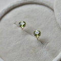 14k Claw-Set Peridot Studs | Magpie Jewellery