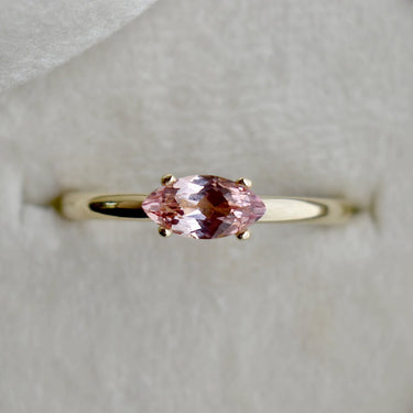 Champagne Sapphire Marquise Ring